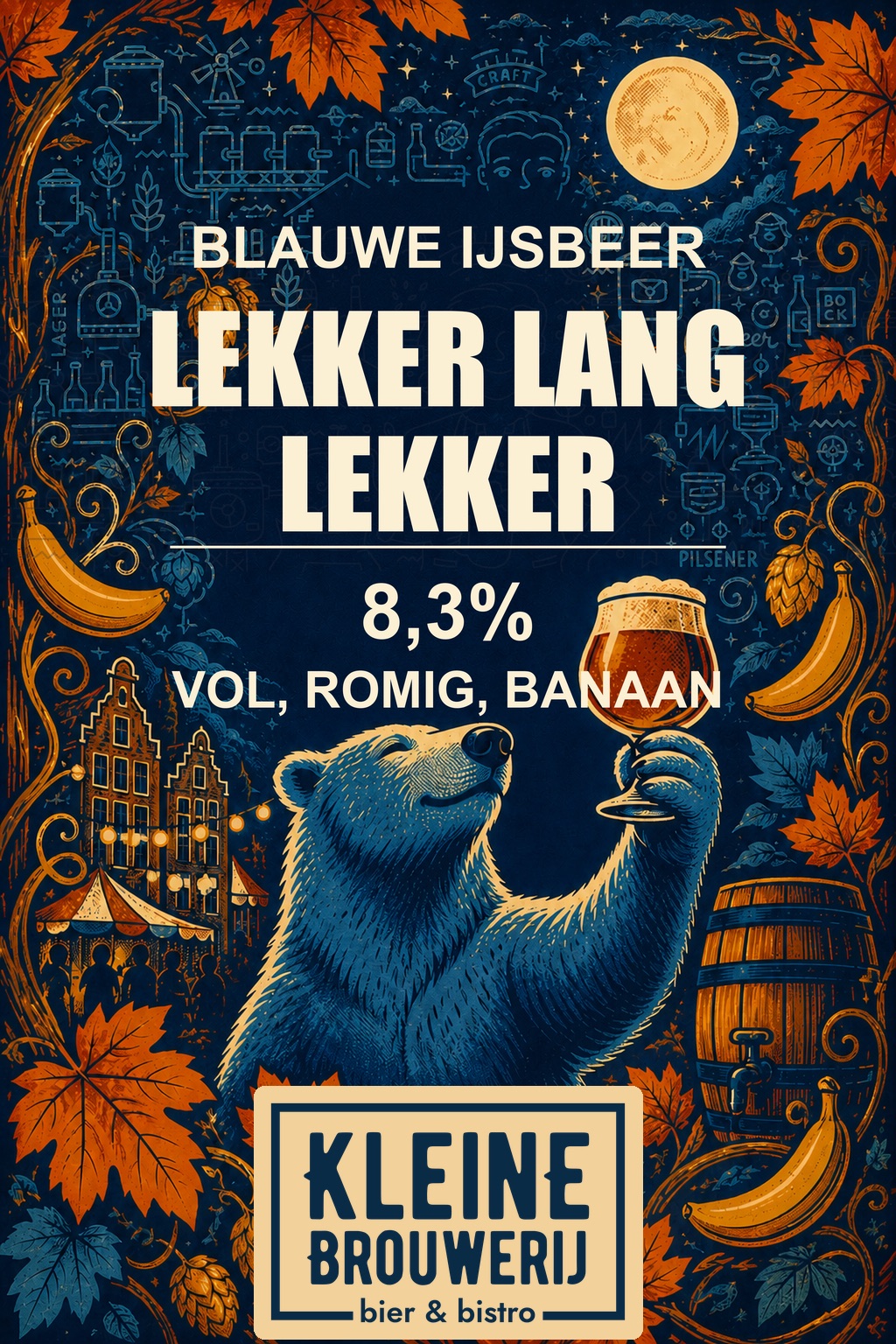 Poster Lekker Lang Lekker van Blauwe IJsbeer